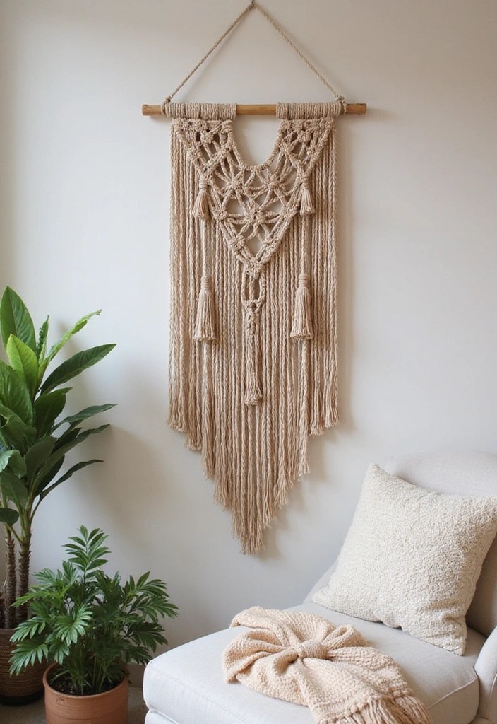 15 Boho Home Decor DIYs That'll Transform Your Space into a Dreamy Oasis! - 1. Macramé Wall Hanging