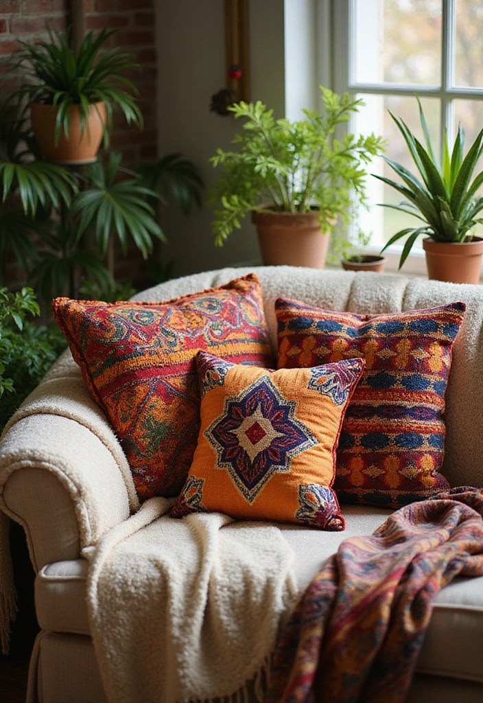 15 Boho Home Decor DIYs That'll Transform Your Space into a Dreamy Oasis! - 8. Bohemian Pillow Covers