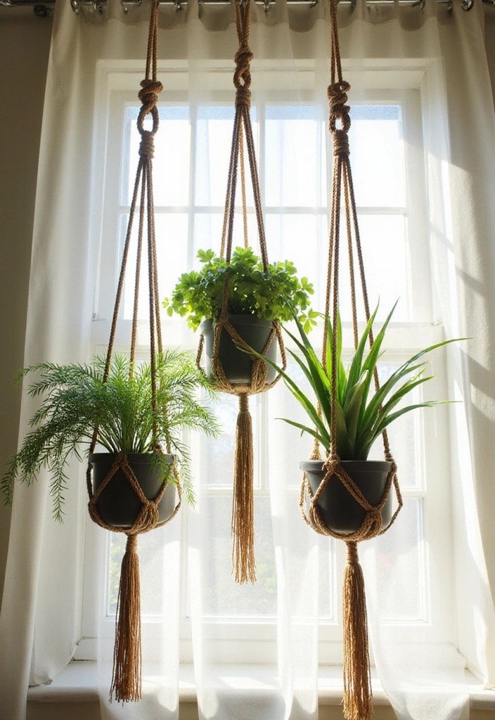 15 Boho Home Decor DIYs That'll Transform Your Space into a Dreamy Oasis! - 9. DIY Plant Hangers