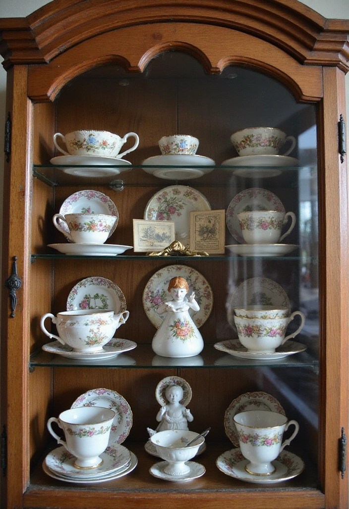 15 Victorian Fairycore Decor Hacks That Make Your Home Feel Like a Storybook! - 13. Display Antique Collections