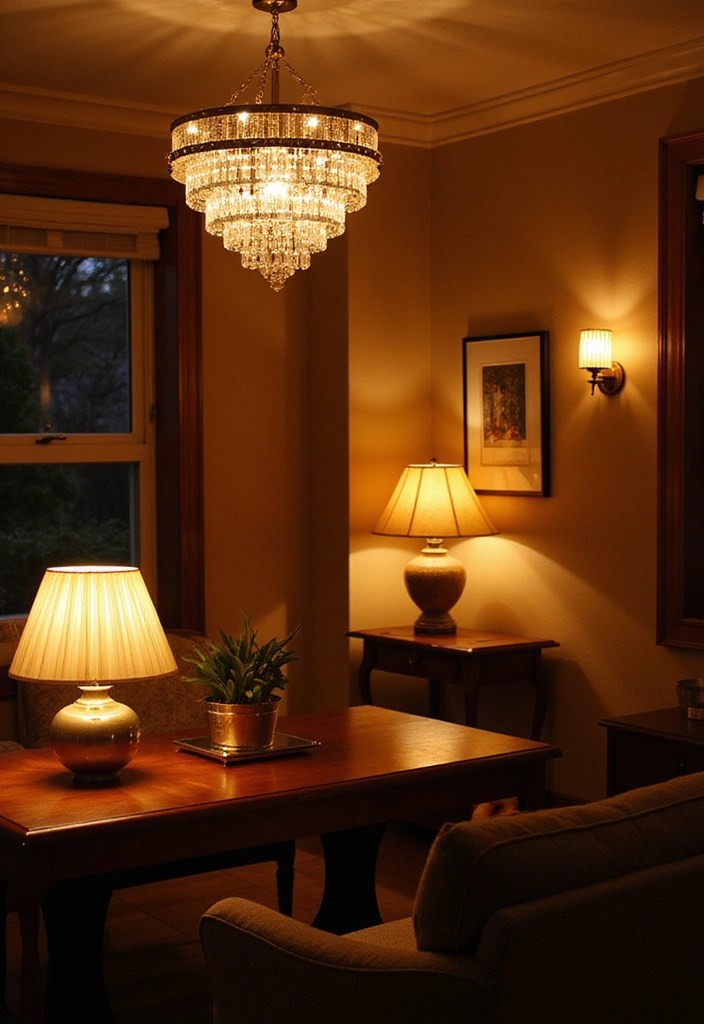 15 Victorian Fairycore Decor Hacks That Make Your Home Feel Like a Storybook! - 14. Incorporate Layered Lighting