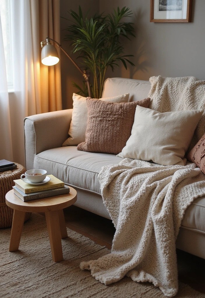 20 Cozy Home Hacks That'll Make You Wish You Never Had to Leave! - 1. Layered Textiles for Ultimate Comfort