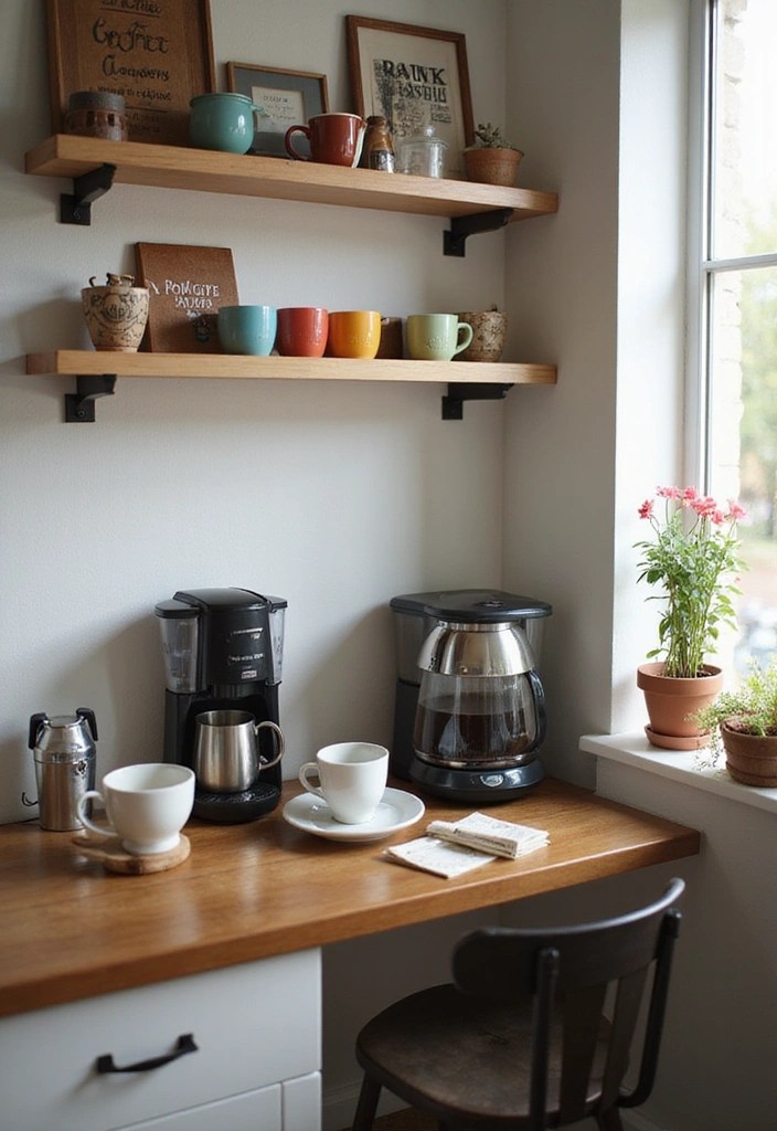 20 Cozy Home Hacks That'll Make You Wish You Never Had to Leave! - 18. Curate a Cozy Coffee Corner