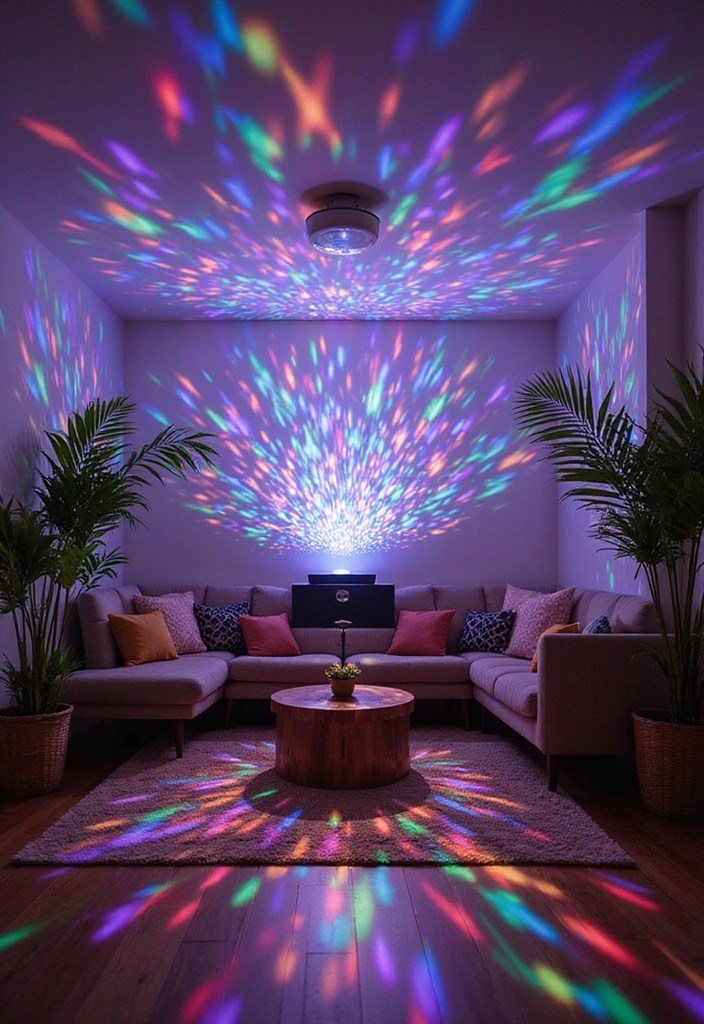 22 DIY Lighting Hacks That Will Brighten Up Your Home (Number 7 Will Shock You!) - 18. DIY Rainbow Light Projector