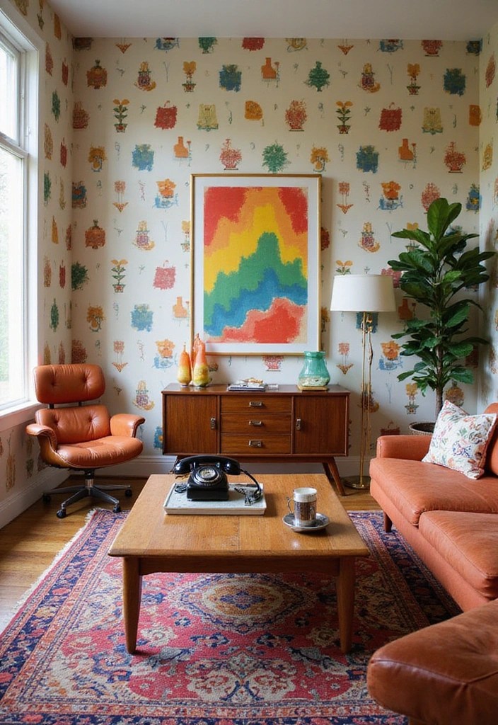 5 Provocative Living Room Designs That Will Make You Rethink Your Space! - 3. Retro Revival