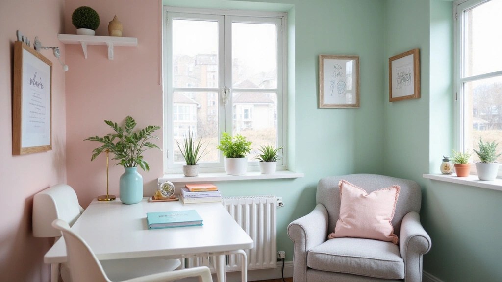 9 Stunning Pastel-Themed Home Office Inspirations for a Calm and Creative Day!