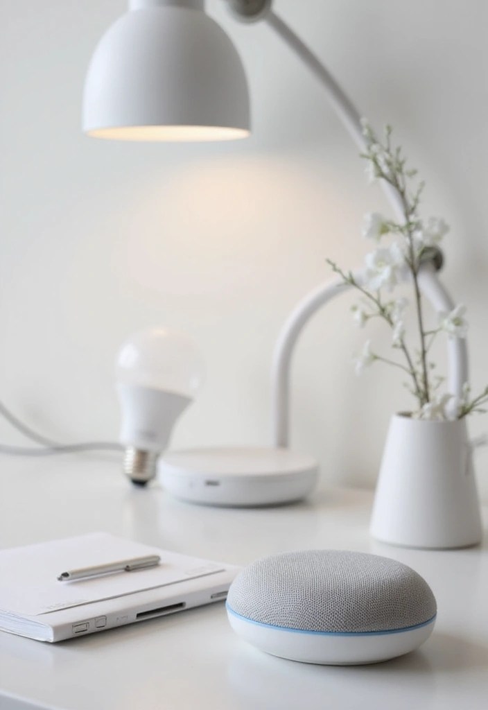 All-White Workspaces That Feel Fresh, Clean & Productive - Smart Technology Integration