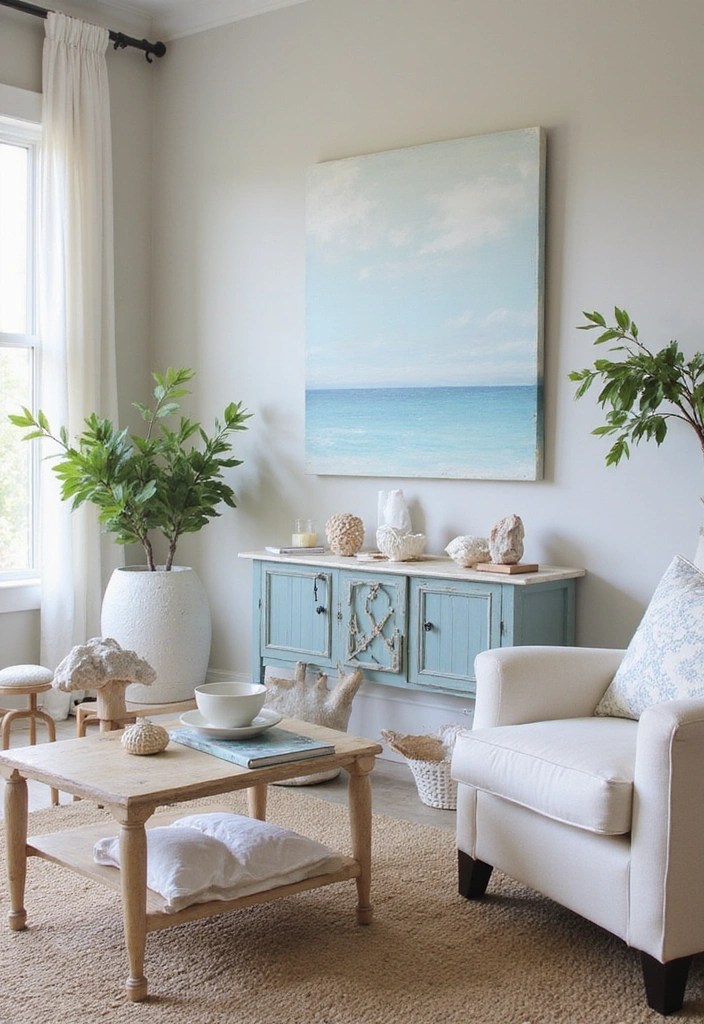 Before and After: Center Your Room Around Coffee with These Stunning Makeover Ideas! - 10. Coastal Breeze: A Relaxed Vibe