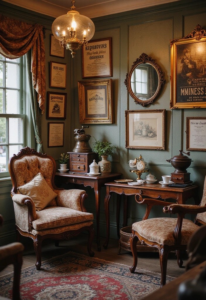 Before and After: Center Your Room Around Coffee with These Stunning Makeover Ideas! - 6. Vintage Elegance: A Timeless Touch