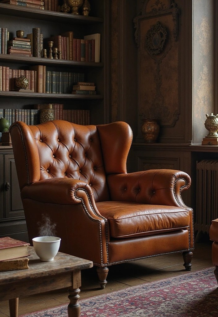 Create a Dreamy Dark Academia Coffee Nook That Inspires Your Soul! - 2. Invest in Vintage-Inspired Furniture