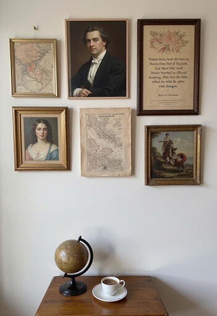 Create a Dreamy Dark Academia Coffee Nook That Inspires Your Soul! - 5. Incorporate Art and Decor