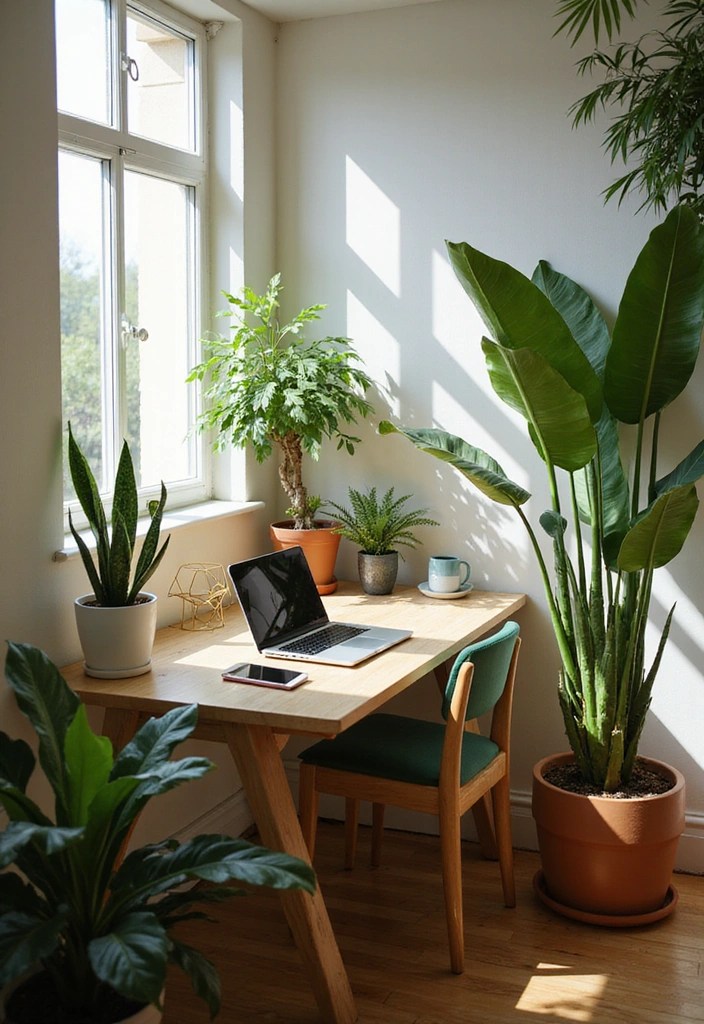 Feminine & Chic Home Office Ideas for Women Who Hustle - 2. Botanical Bliss
