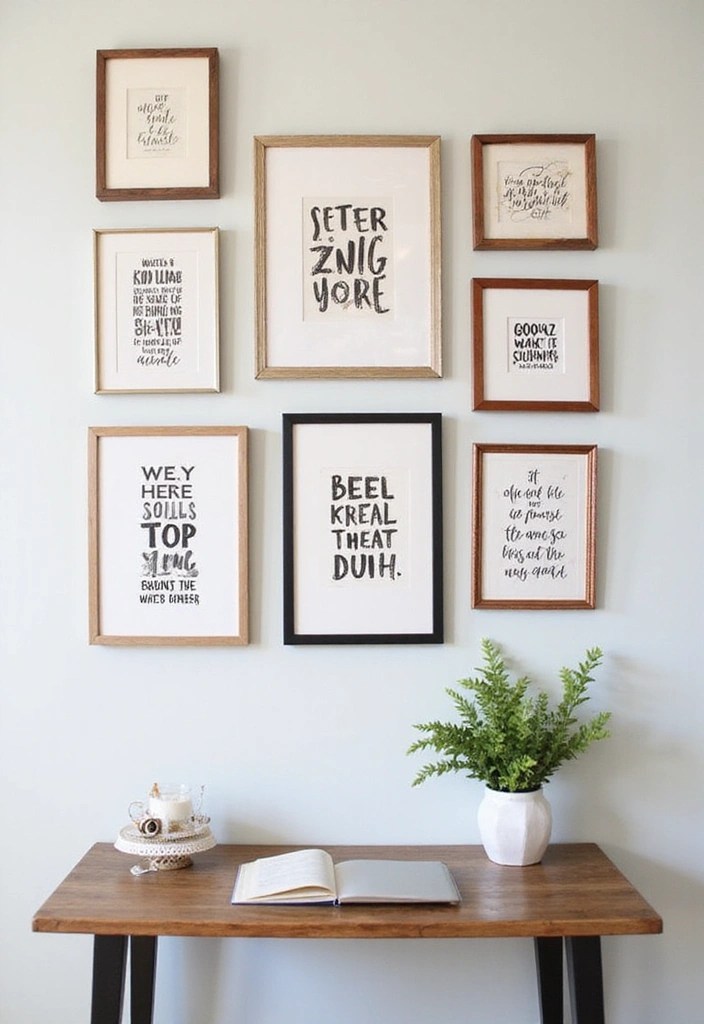 Feminine & Chic Home Office Ideas for Women Who Hustle - 5. Inspirational Wall Art