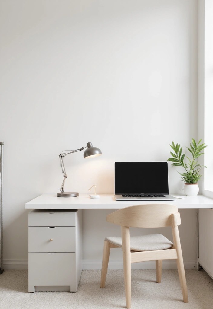 Feminine & Chic Home Office Ideas for Women Who Hustle - 9. Minimalist Chic