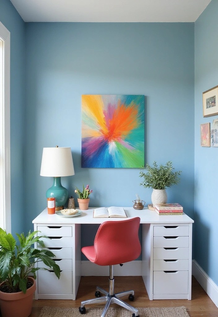How to Make Your First WFH Space Look Professional on a Budget - 12. Incorporate Color Wisely