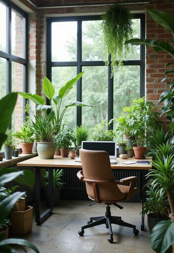 Modern Home Office Ideas That Are Trending Among Gen Z (And Affordable!) - 10. Green Workspaces