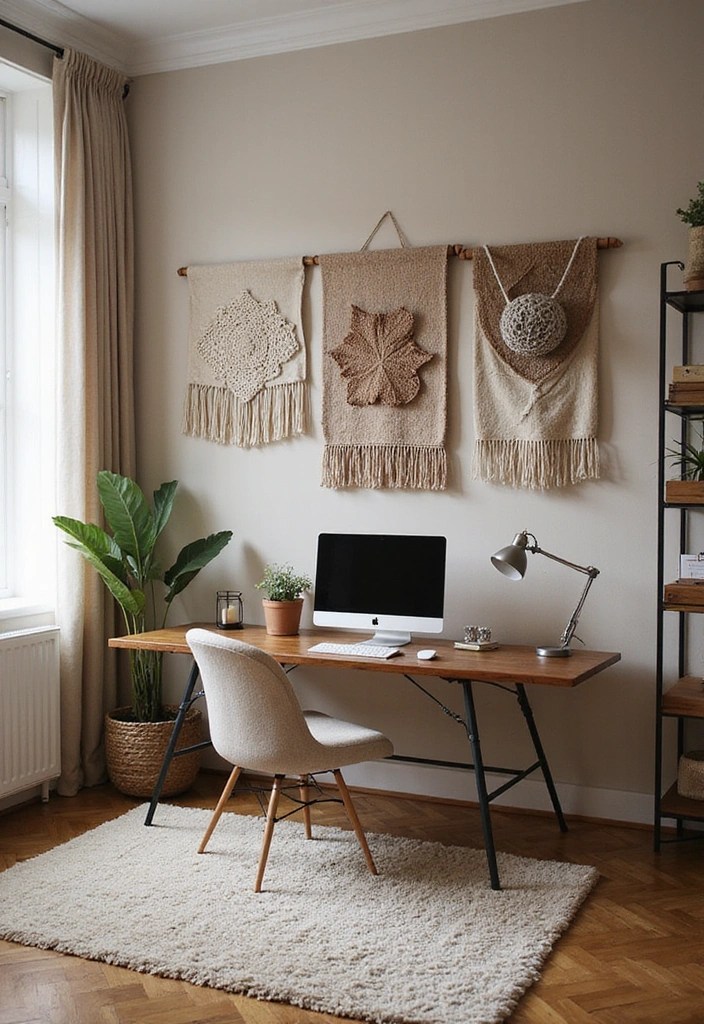 Modern Home Office Ideas That Are Trending Among Gen Z (And Affordable!) - 14. Layered Textures