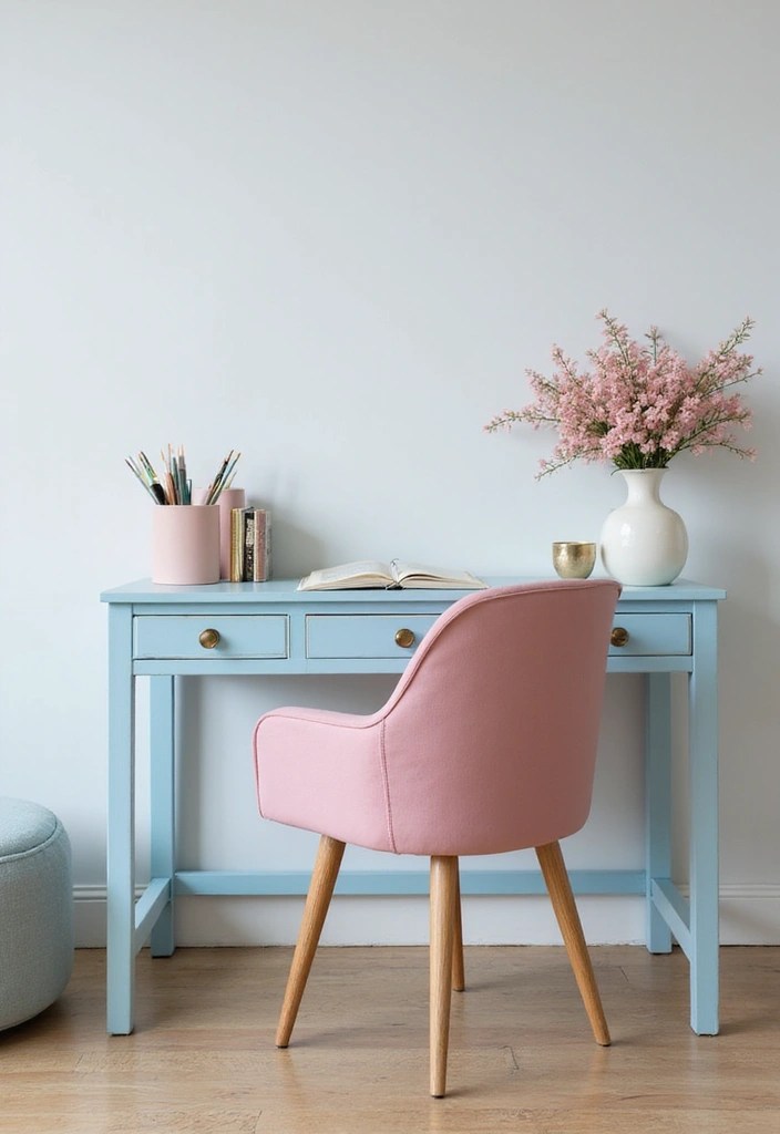 Soft Girl Era Meets Productivity: 9 Pastel Home Office Inspo Ideas to Transform Your WFH Space! - 9. Functional Yet Stylish Furniture