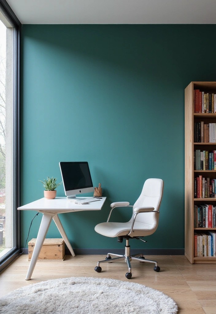 The Creative’s Dream Workspace: Vibrant, Inspiring & Functional - 1. Bold Accent Walls