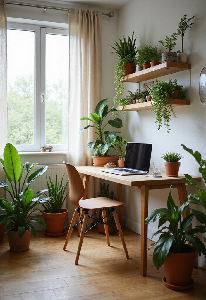 The Creative’s Dream Workspace: Vibrant, Inspiring & Functional - 4. Nature-Inspired Decor