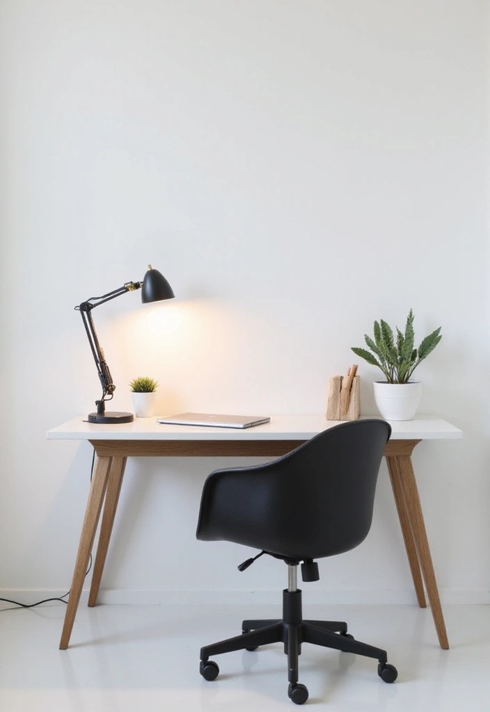 The Ultimate Guide: 10 Best Work From Home Desks for Your Enneagram Personality! - Type 1: The Perfectionist's Sleek Minimalist Desk