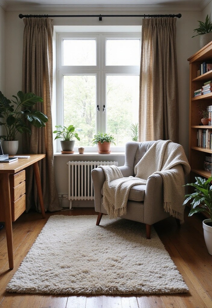 The Ultimate Home Office for Introverts: Calm, Cozy & Focused - 3. Layered Textures