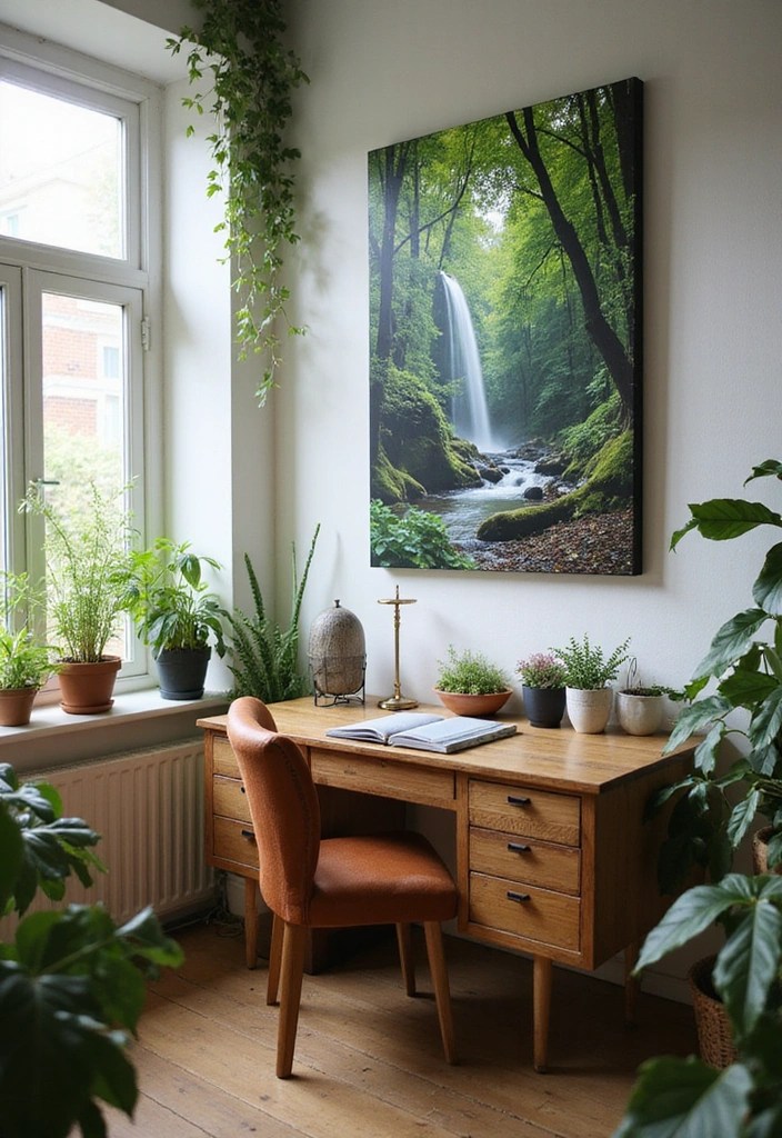 The Ultimate Home Office for Introverts: Calm, Cozy & Focused - 4. Nature-Inspired Decor