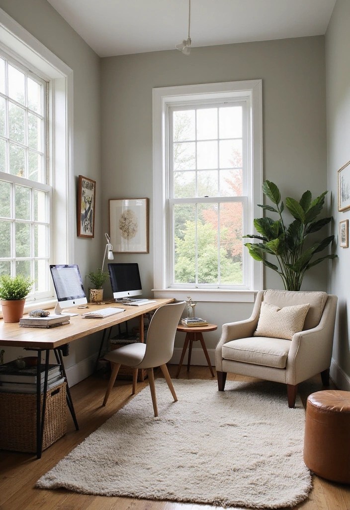 Make Others Jealous with Accents for Your Home Office! - 14. Clutter-Free Zones