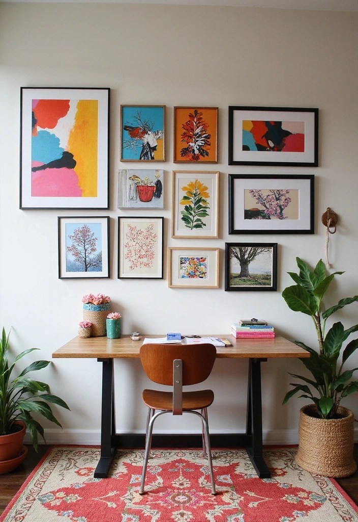 Make Others Jealous with Accents for Your Home Office! - 3. Artistic Touches