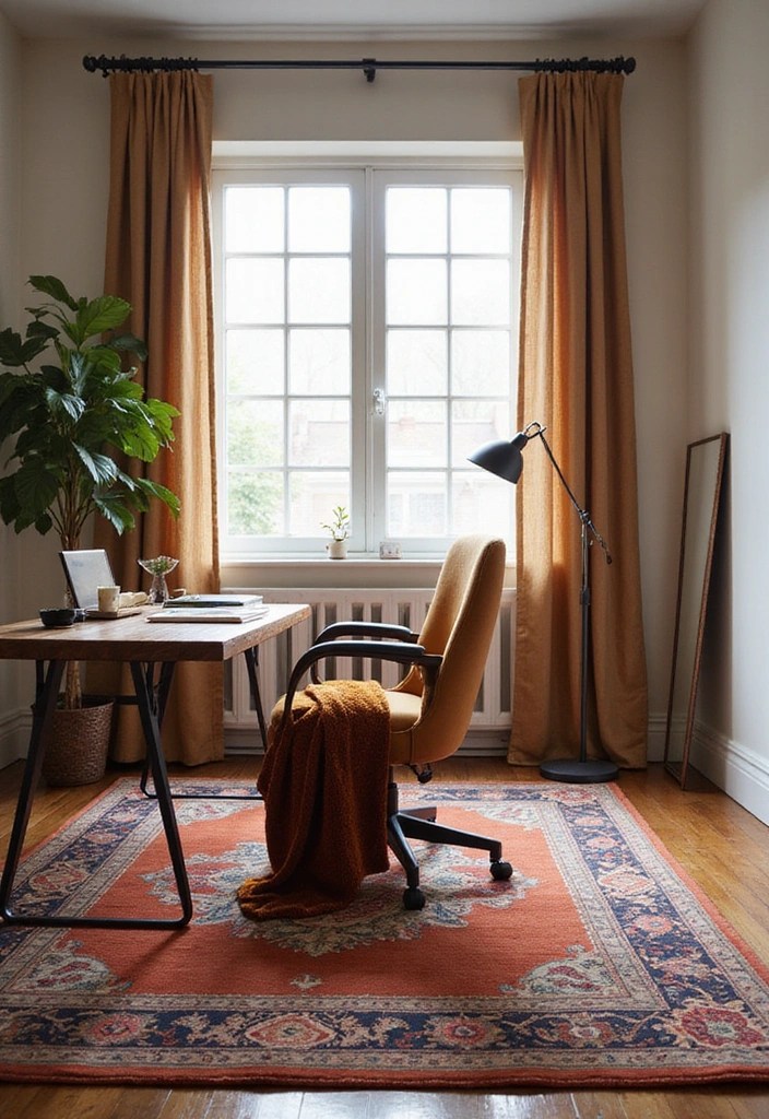 Make Others Jealous with Accents for Your Home Office! - 4. Luxurious Textiles