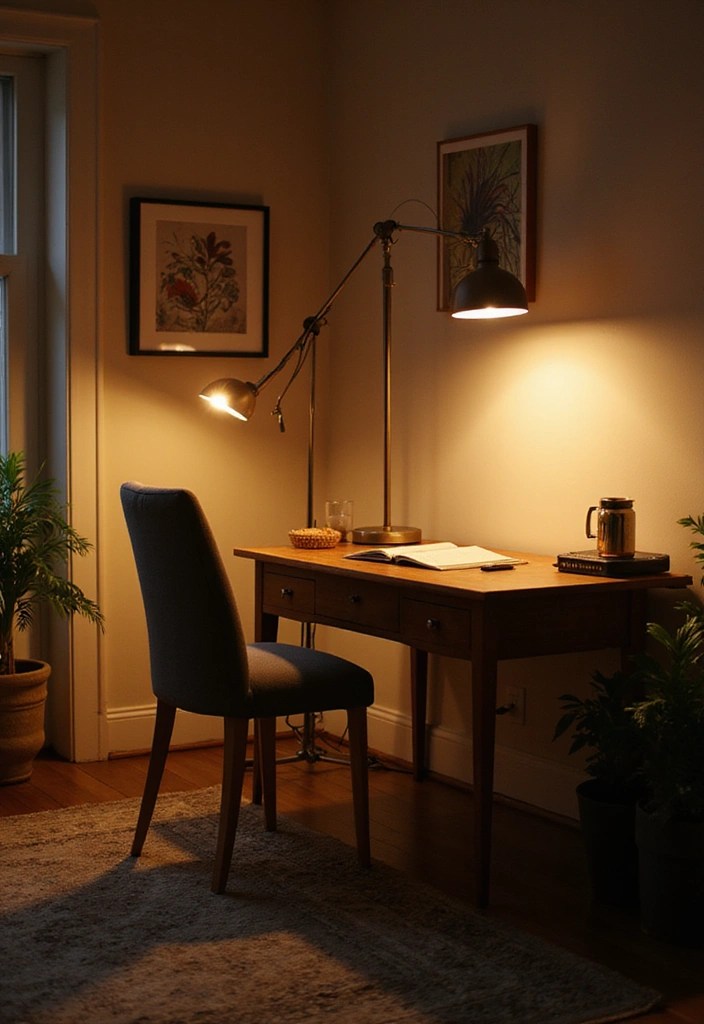 Make Others Jealous with Accents for Your Home Office! - 8. Unique Lighting Solutions