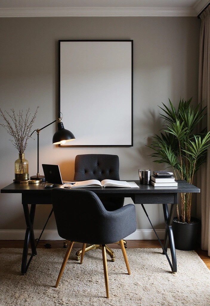 Striking Sophisticated Black and Gold Accents for Home Office - Conclusion: Elevate Your Home Office with Black and Gold Accents