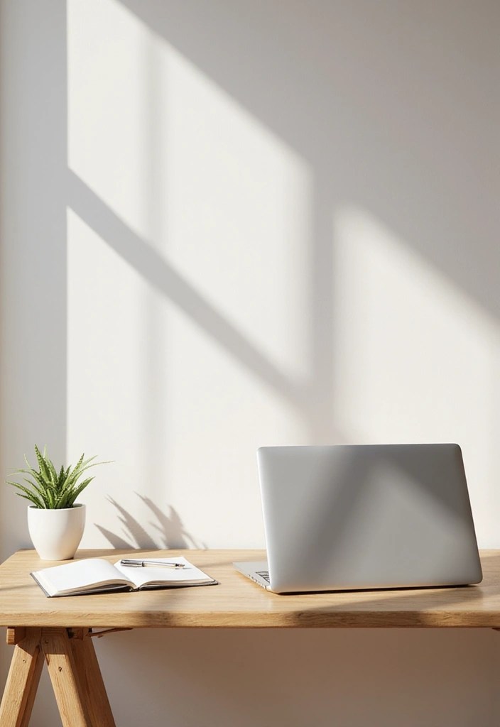 The Ultimate Guide to Creating an ENTJ Workspace: 10 Clutter Solutions! - 1. Minimalist Desk Setup