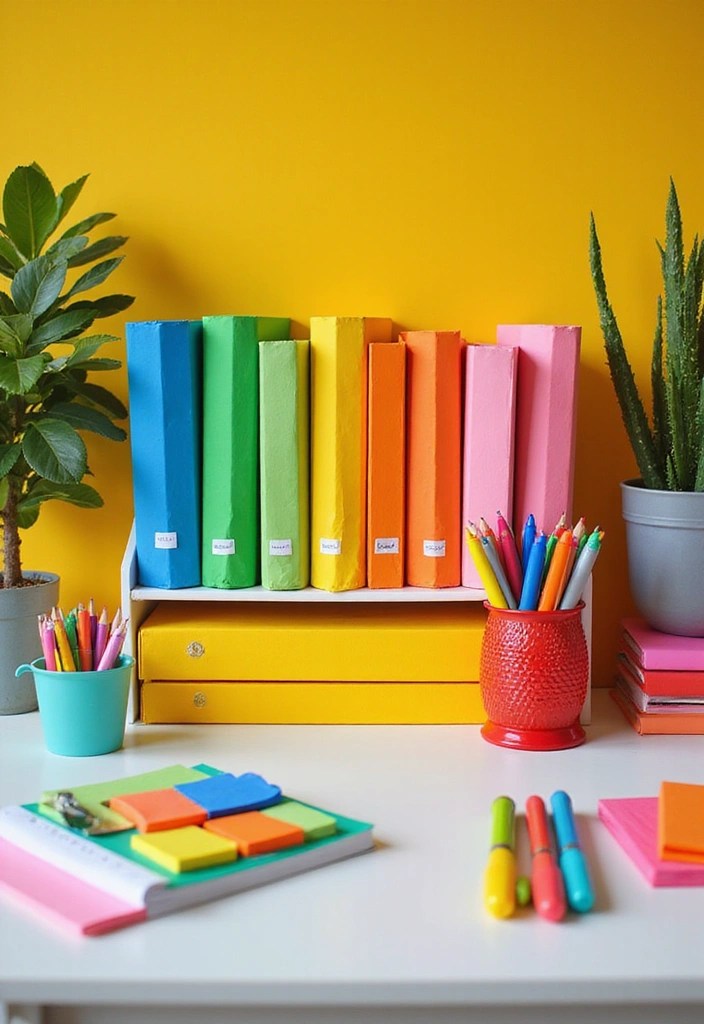 The Ultimate Guide to Creating an ENTJ Workspace: 10 Clutter Solutions! - 3. Color-Coded Organization