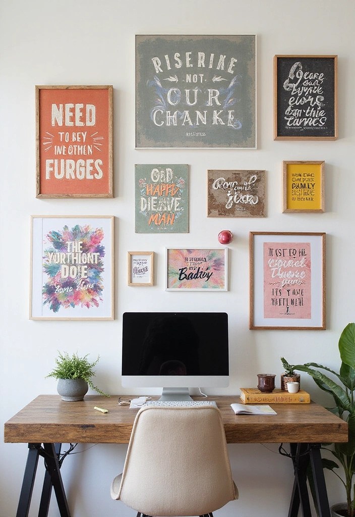 The Ultimate Guide to Creating an ENTJ Workspace: 10 Clutter Solutions! - 5. Inspirational Wall Art