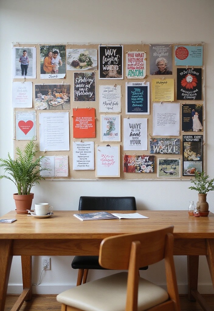 15 Stunning Accent Pieces for Your Home Office That'll Make You Want to Work Overtime! - 11. Inspirational Vision Board