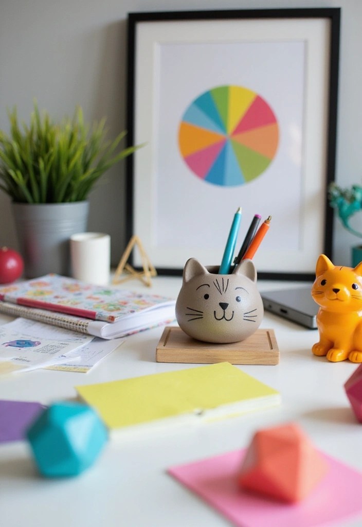 15 Stunning Accent Pieces for Your Home Office That'll Make You Want to Work Overtime! - 2. Quirky Desk Accessories