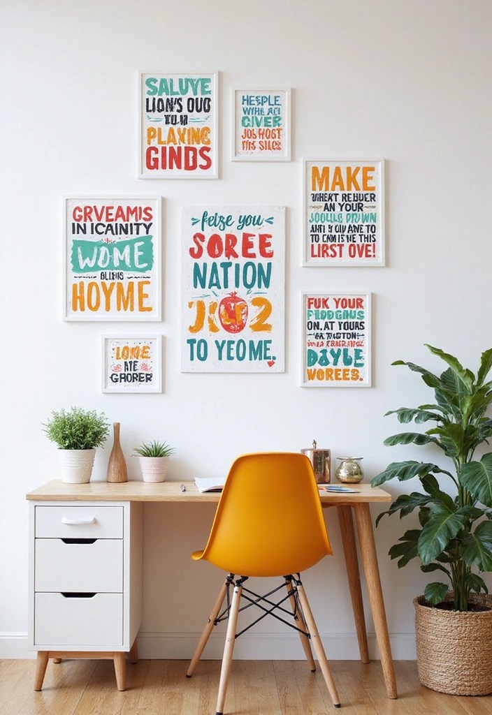 15 Stunning Accent Pieces for Your Home Office That'll Make You Want to Work Overtime! - 8. Creative Wall Decals