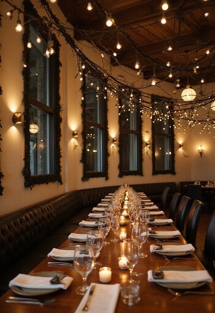 18 Elegant Black and Gold Table Decor Ideas for Your Next Dinner Party (Guests Will Be Impressed!) - 17. Festive Black and Gold Banners