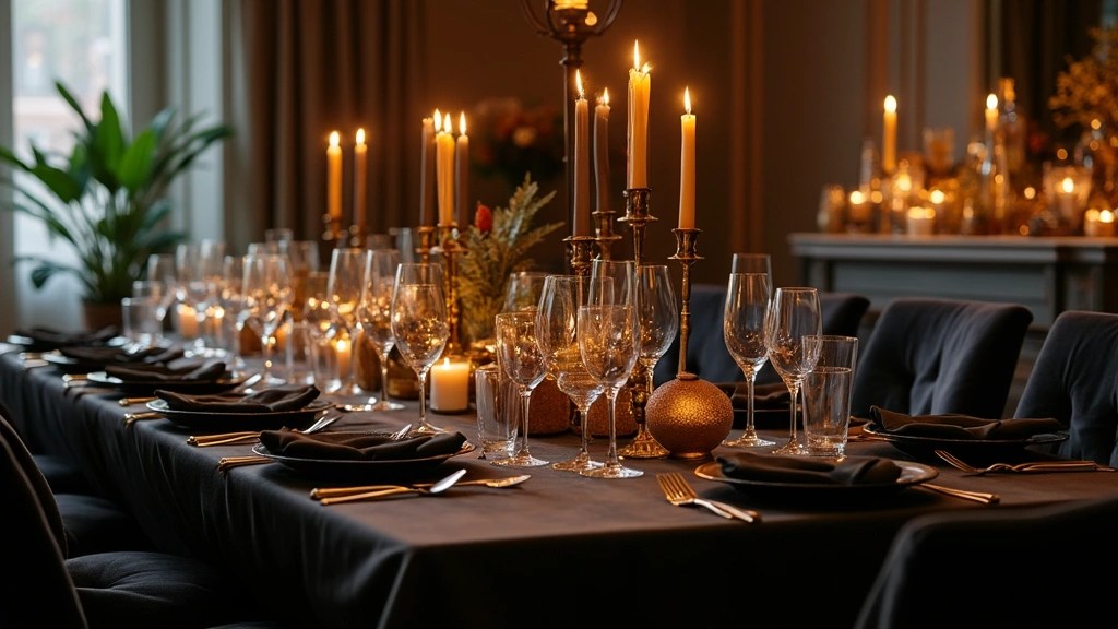18 Elegant Black and Gold Table Decor Ideas for Your Next Dinner Party (Guests Will Be&nbsp;Impressed!)