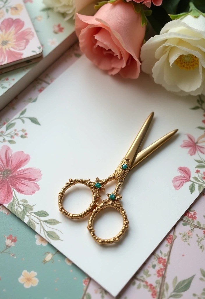 15 Magical Fairycore Office Supplies You Didn't Know You Needed (Check Out #9!) - 12. Nature-Inspired Scissors
