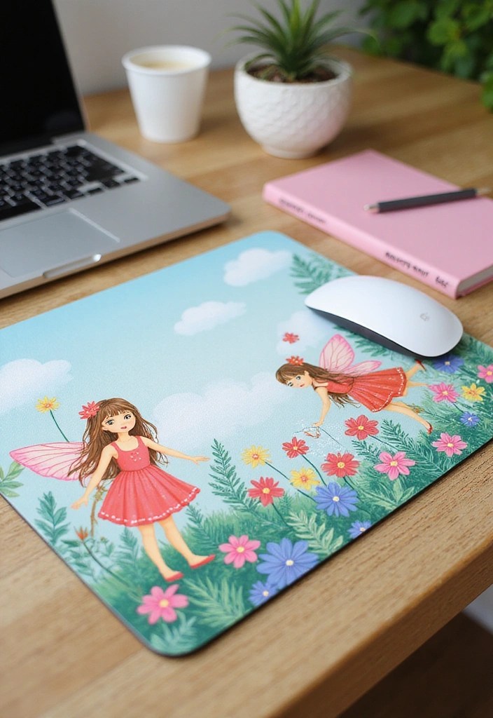 15 Magical Fairycore Office Supplies You Didn't Know You Needed (Check Out #9!) - 8. Fairy Garden Mousepad