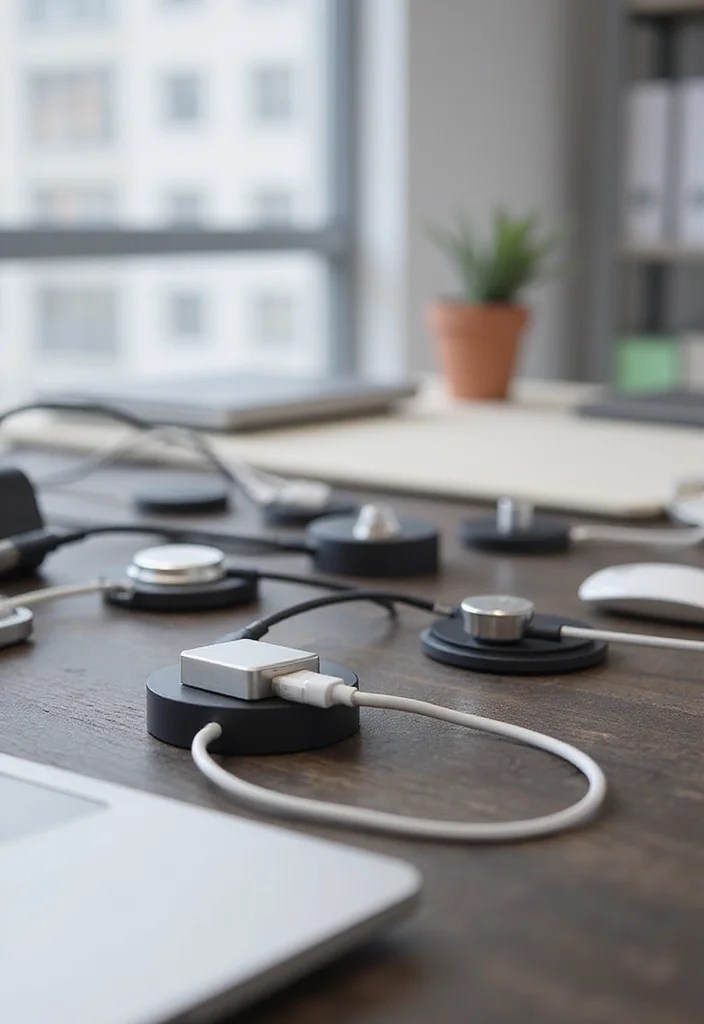 10 Magnetic Cable Organizers That’ll Transform Your Workspace into a Clutter-Free Zone! - 7. Magnetic Base Cable Holders