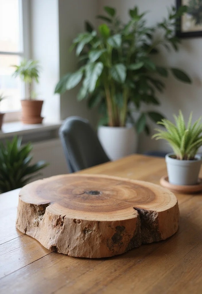 10 Stunning Wood Desk Organizers That Will Elevate Your Workspace Aesthetic! - 4. Natural Elegance: The Live Edge Organizer
