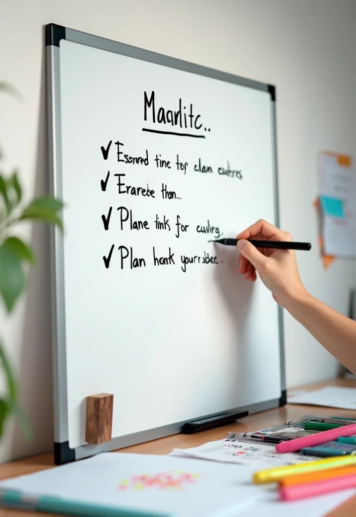 Unlock Your Productivity: 15 Reasons You Need an Amazon Basics Magnetic Dry Erase Board NOW! - 5. Flexibility for Last-Minute Changes