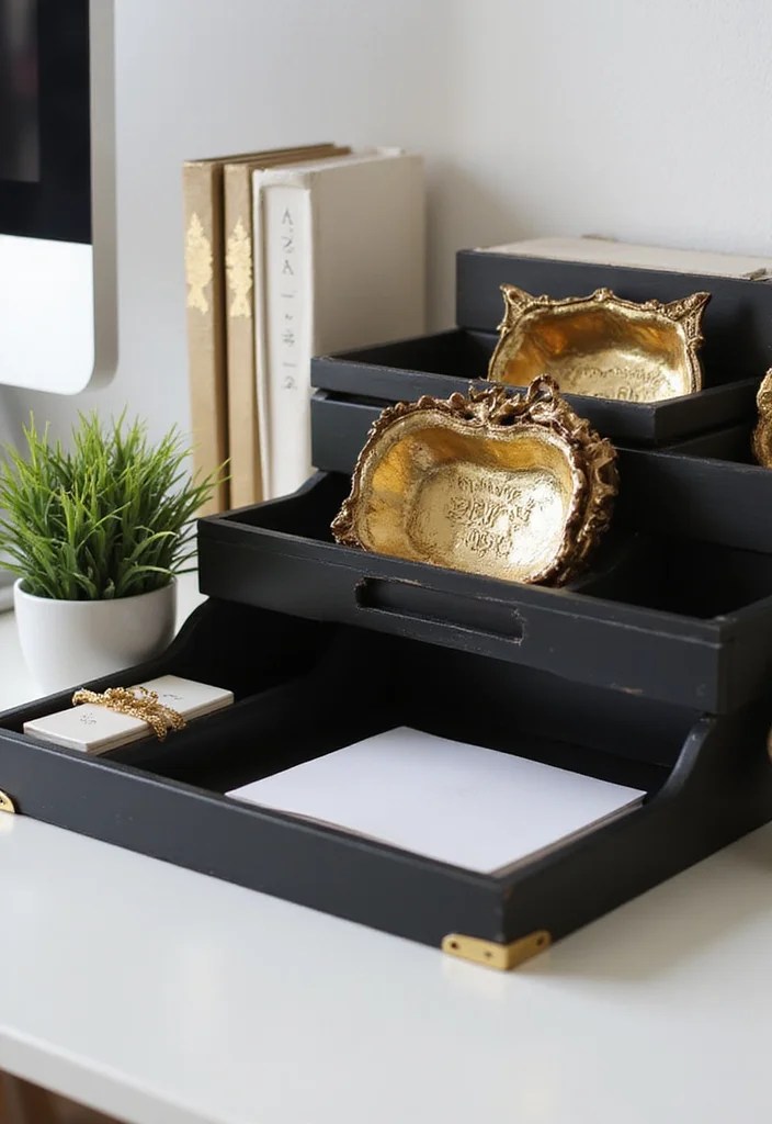 Watch This Desk Go from Cluttered to Chic: Handmade Wooden Organizer Reveal! - 2. Stylish Storage Solutions