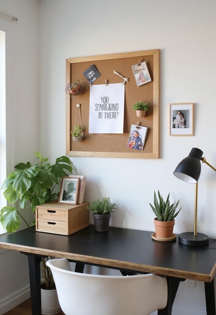 Watch This Desk Go from Cluttered to Chic: Handmade Wooden Organizer Reveal! - 4. Create an Inspiration Corner