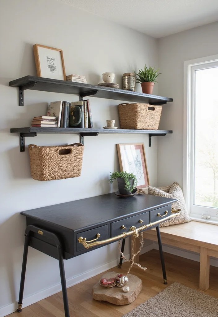 Watch This Desk Go from Cluttered to Chic: Handmade Wooden Organizer Reveal! - 5. Utilize Vertical Space